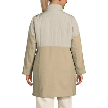 Women's Plus Size Wool Hybrid Coat