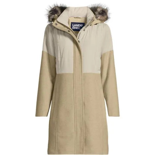 Women's Plus Size Wool Hybrid Coat
