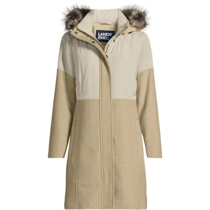 Women's Plus Size Wool Hybrid Coat
