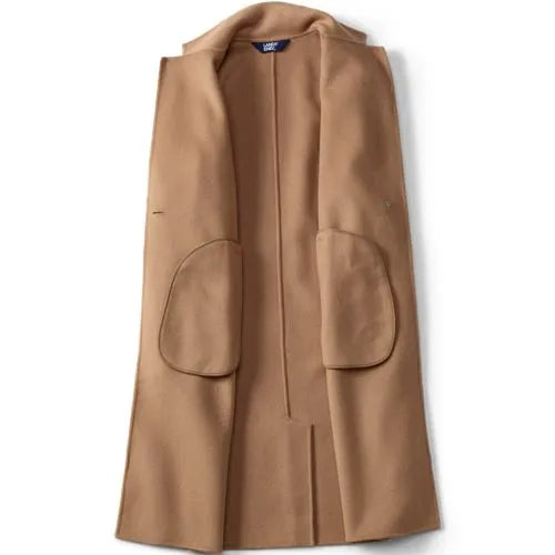 Women's Plus Size Wool Blend Top Coat