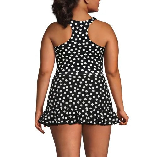 Women's High Neck Racerback Midkini Top