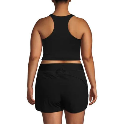 Women's High Neck Racerback Midkini Top