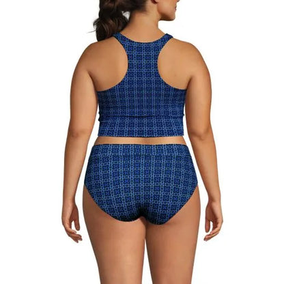 Women's High Neck Racerback Midkini Top