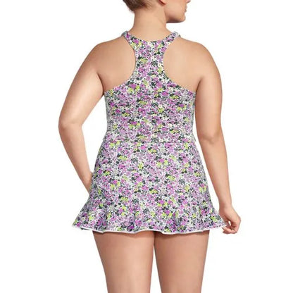 Women's High Neck Racerback Midkini Top