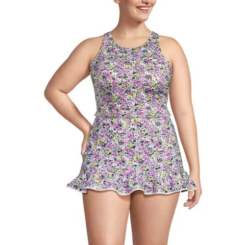 Women's High Neck Racerback Midkini Top