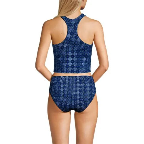 Women's High Neck Racerback Midkini Top