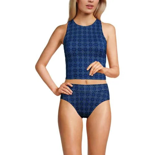 Women's High Neck Racerback Midkini Top