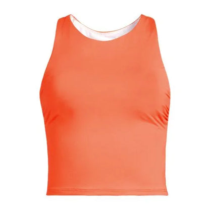 Women's High Neck Racerback Midkini Top
