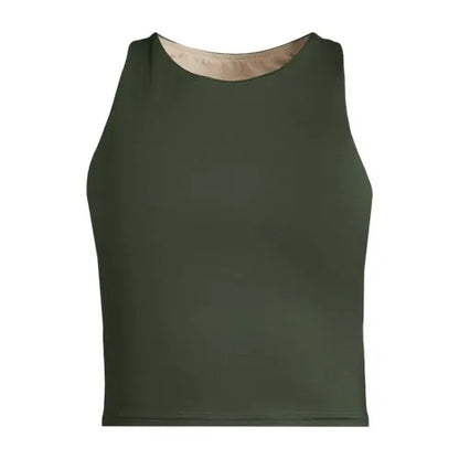 Women's High Neck Racerback Midkini Top