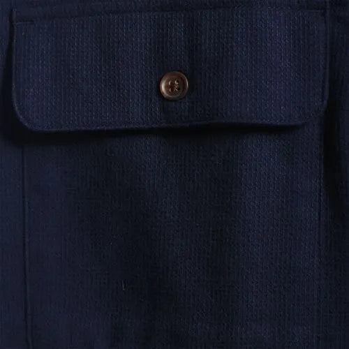 Men's Long Sleeve Woven Waffle Work Shirt