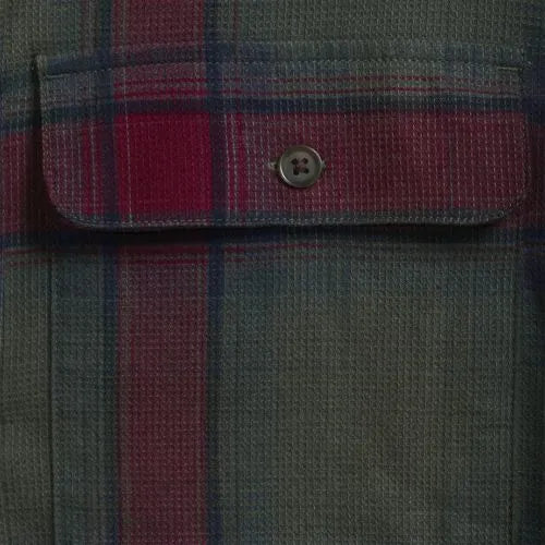 Men's Long Sleeve Woven Waffle Work Shirt