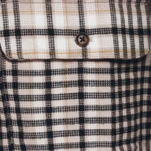 Men's Long Sleeve Woven Waffle Work Shirt