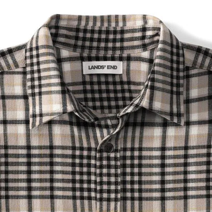 Men's Long Sleeve Woven Waffle Work Shirt