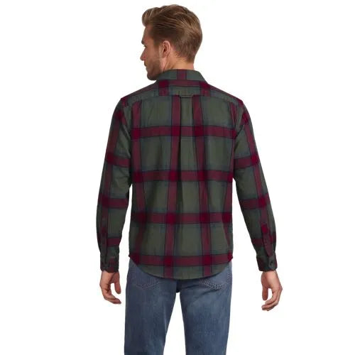 Men's Long Sleeve Woven Waffle Work Shirt