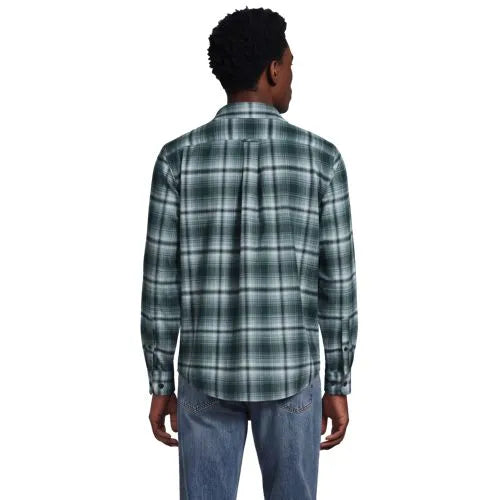 Men's Long Sleeve Woven Waffle Work Shirt