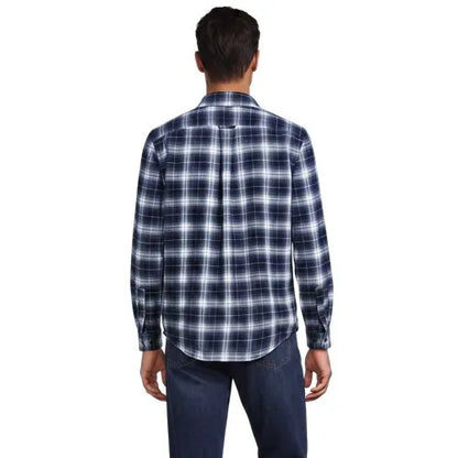 Men's Long Sleeve Woven Waffle Work Shirt