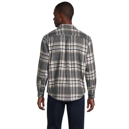 Men's Long Sleeve Woven Waffle Work Shirt
