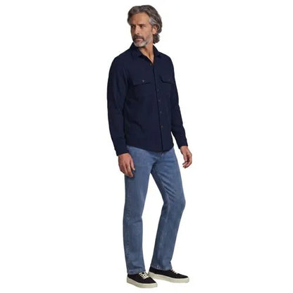 Men's Long Sleeve Woven Waffle Work Shirt