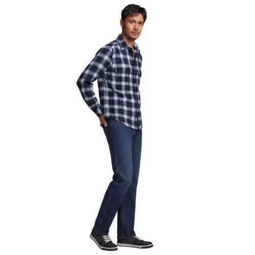 Men's Long Sleeve Woven Waffle Work Shirt