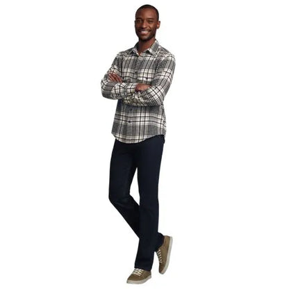 Men's Long Sleeve Woven Waffle Work Shirt