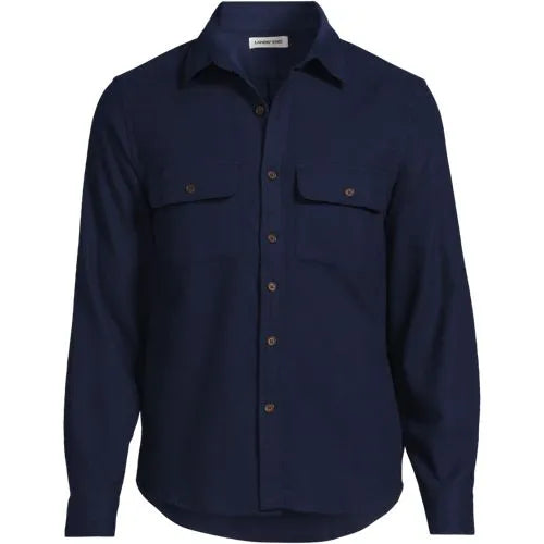 Men's Long Sleeve Woven Waffle Work Shirt