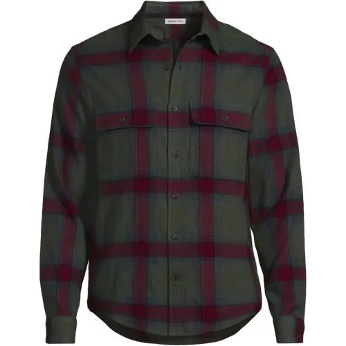 Men's Long Sleeve Woven Waffle Work Shirt
