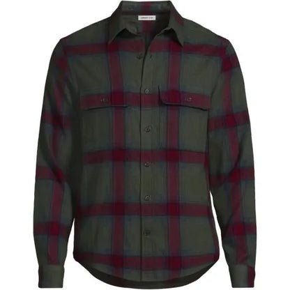 Men's Long Sleeve Woven Waffle Work Shirt