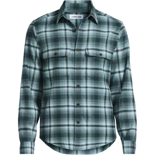 Men's Long Sleeve Woven Waffle Work Shirt