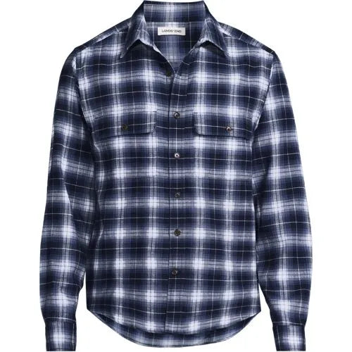 Men's Long Sleeve Woven Waffle Work Shirt