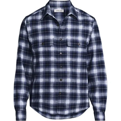 Men's Long Sleeve Woven Waffle Work Shirt