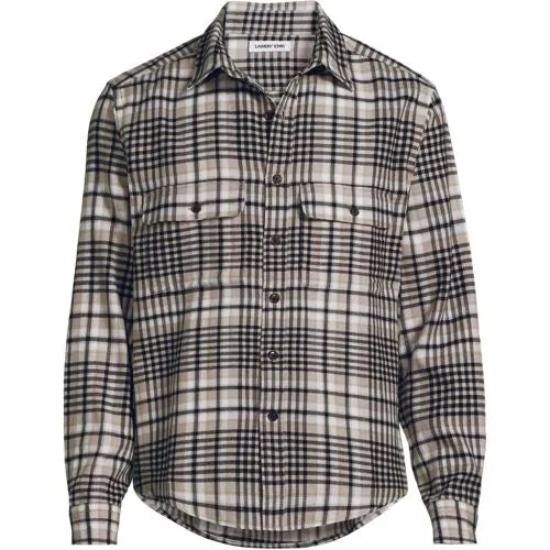 Men's Long Sleeve Woven Waffle Work Shirt