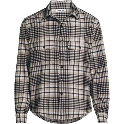 Men's Long Sleeve Woven Waffle Work Shirt