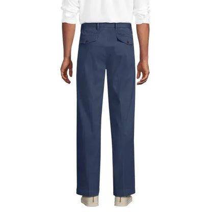 Men's Knockabout Comfort Waist Relaxed Fit Pleated Front Chino Pant