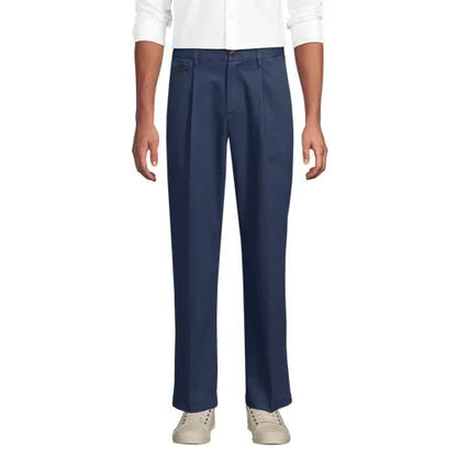 Men's Knockabout Comfort Waist Relaxed Fit Pleated Front Chino Pant