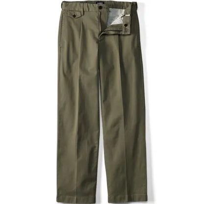 Men's Knockabout Comfort Waist Relaxed Fit Pleated Front Chino Pant