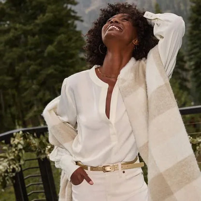 Women's Satin Popover Shirt