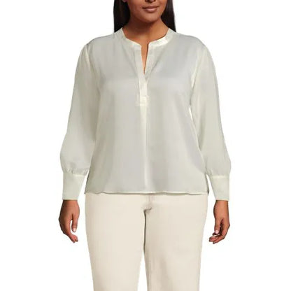 Women's Satin Popover Shirt