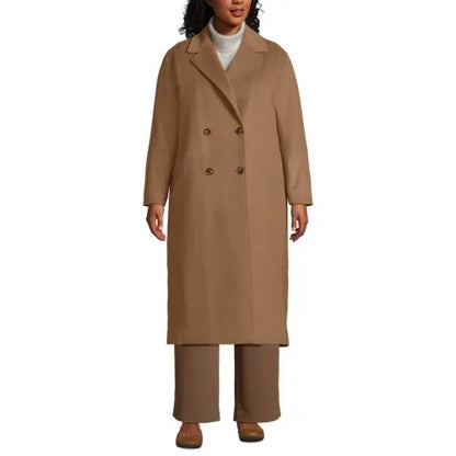 Women's Insulated Double Breasted Wool Coat