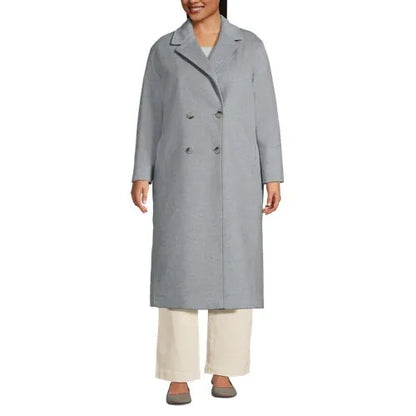 Women's Insulated Double Breasted Wool Coat