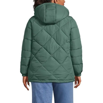 Women's Plus Size FeatherFree Insulated Diamond Quilted Jacket