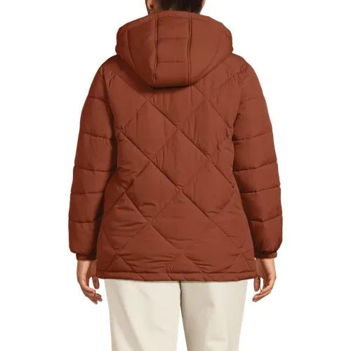 Women's Plus Size FeatherFree Insulated Diamond Quilted Jacket