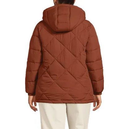 Women's Plus Size FeatherFree Insulated Diamond Quilted Jacket