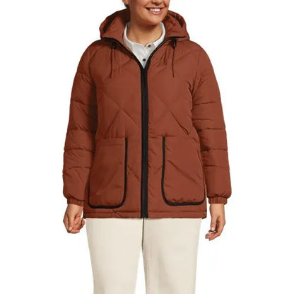 Women's Plus Size FeatherFree Insulated Diamond Quilted Jacket