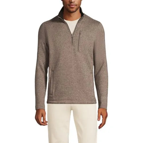 Men's Sweater Fleece Quarter Zip Pullover