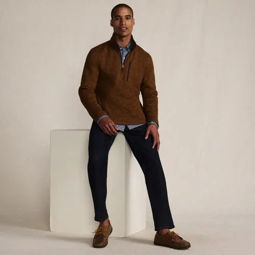 Men's Sweater Fleece Quarter Zip Pullover