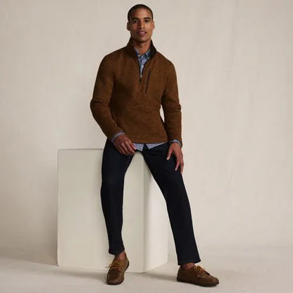 Men's Sweater Fleece Quarter Zip Pullover