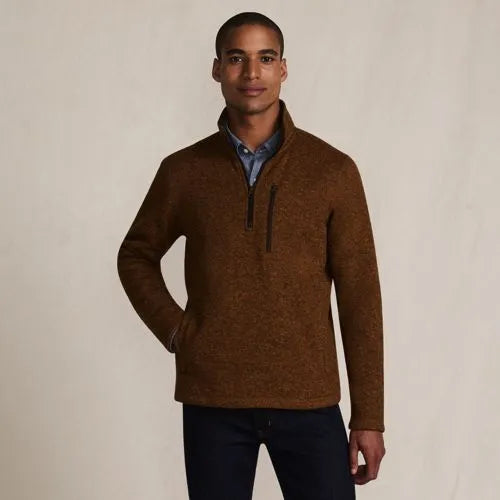 Men's Sweater Fleece Quarter Zip Pullover