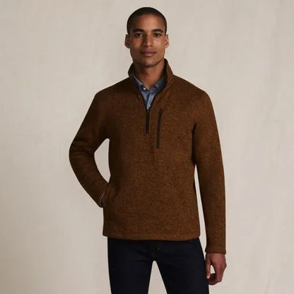 Men's Sweater Fleece Quarter Zip Pullover