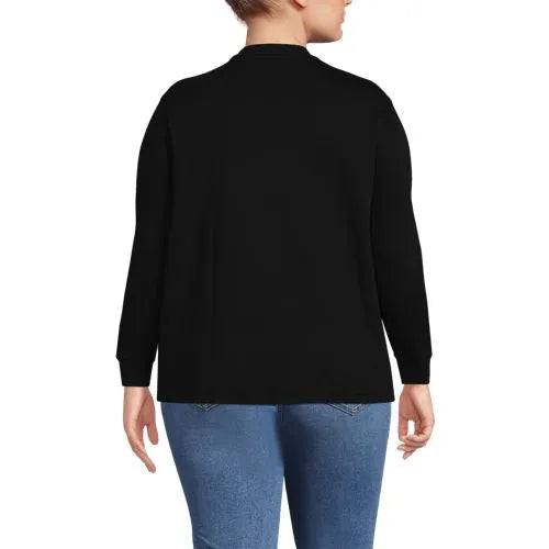 Women's Cotton Relaxed Long Sleeve Crew Neck