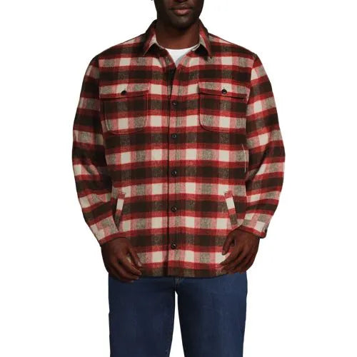 Men's Tall Super Brushed Shirt Jacket